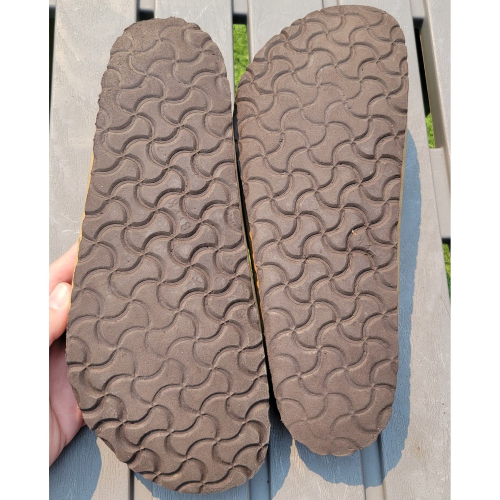 Birkenstock Arizona Two Strap Sandals Tan Brown Nubuck Suede Size M 9 W 11 EU 42 - Picture 3 of 11